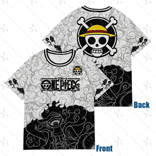 Футболка с принтом One Piece летняя для всей семьи