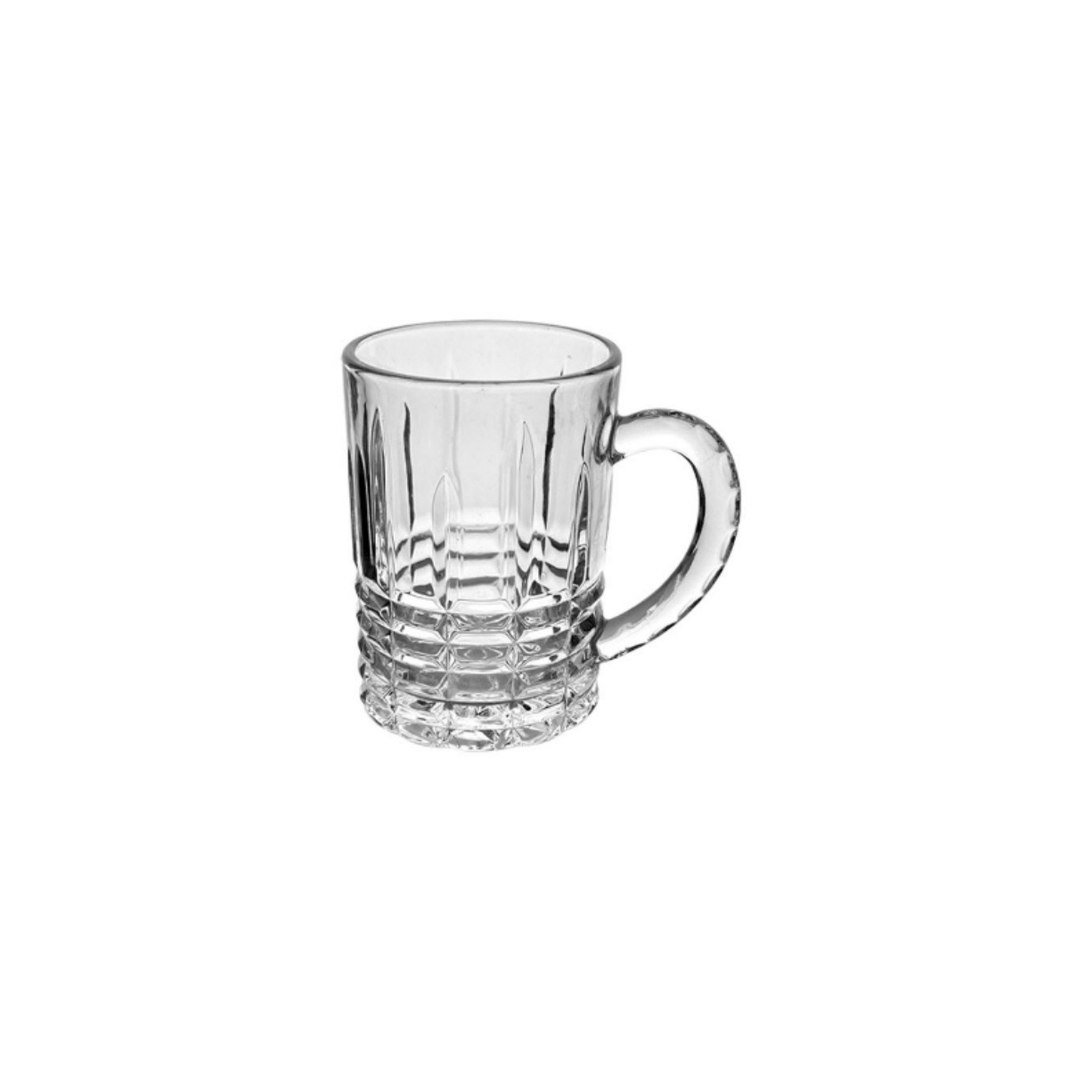 Spot al por mayor con mango de tazas de vidrio tazas de cerveza tazas de té tazas de jugo tazas de bebida tazas de impresión de logotipo de gran capacidad