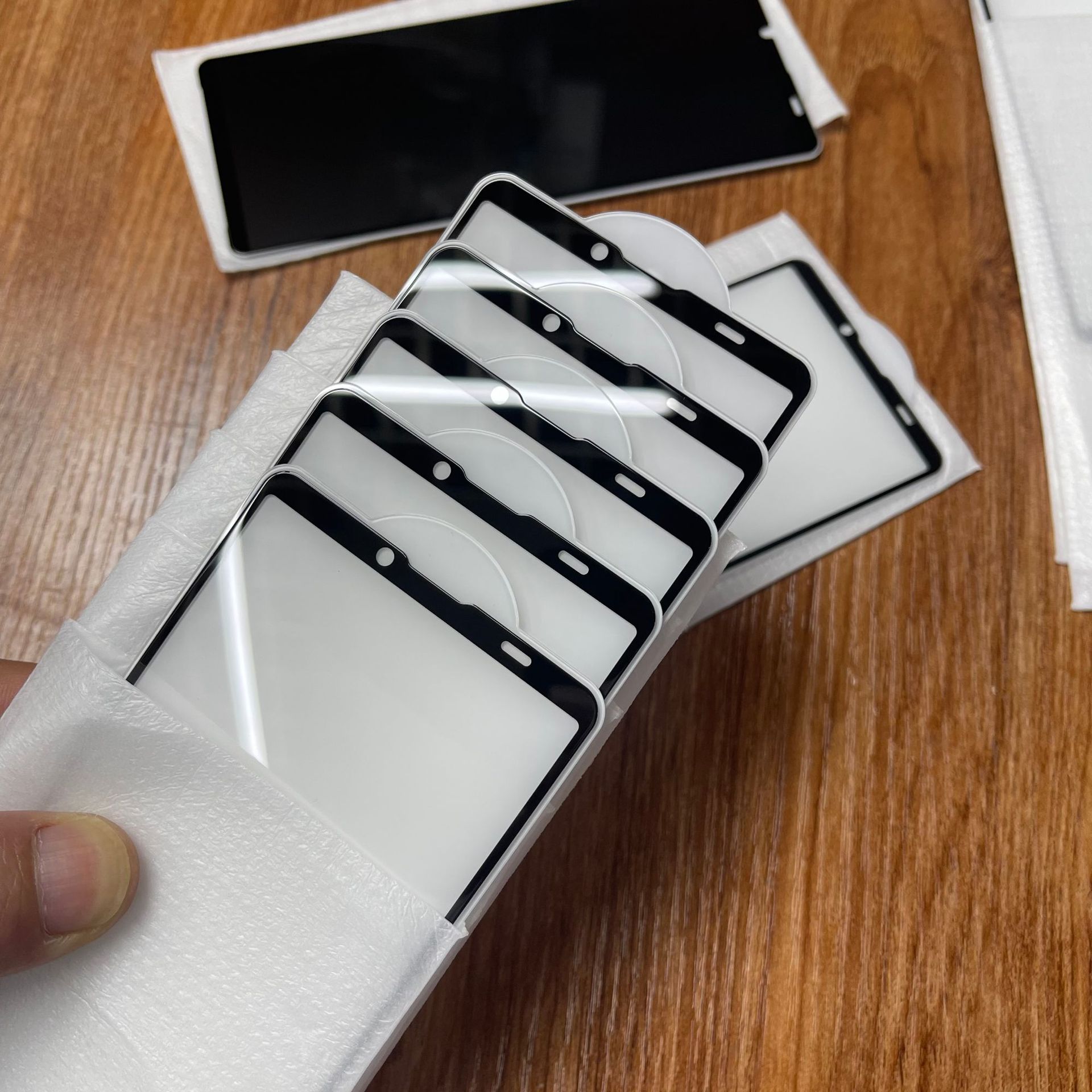 Aplicable a Sony Xperia10 - VI pantalla de película de tela de alta definición impresión de serigrafía película frontal de vidrio temperado