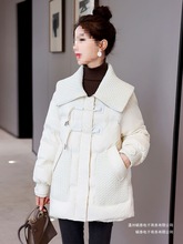 加厚棉服女中长款2025冬季新款欧货高端洋气网红炸街小个子外套