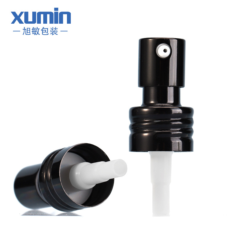 Xumin embalaje 30ml marrón botella de loción de pequeña capacidad botella de líquido de esencia de vidrio verde botella de bomba de presión de sub-embalaje