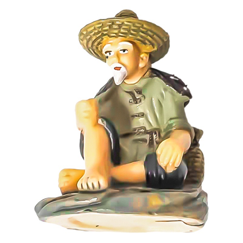 Estilo explosivo, método antiguo, acuario de peces, pesca divertida, pesca, Jiang Taigong, decoración de acuario, macetas, decoración de jardinería, creatividad