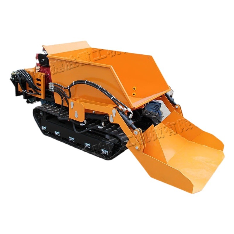 Pista pequeña locomotora de torneado 500KG hidráulico diesel autodescarga camión autocargante