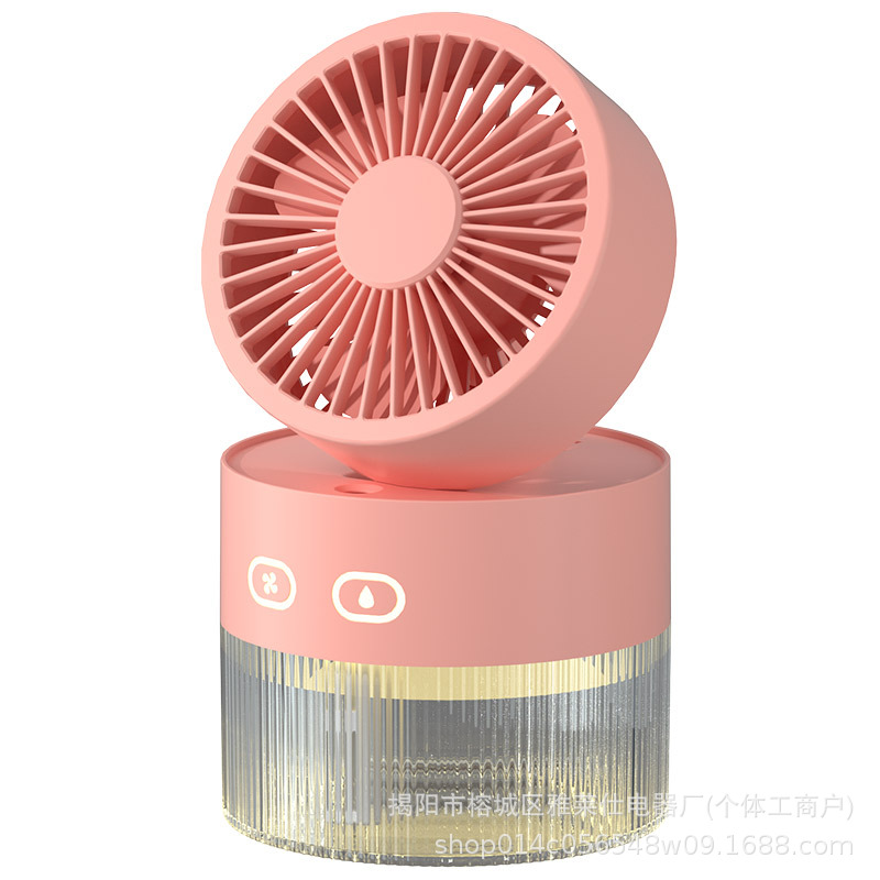 [Amazon Hot Sale] ventilador de escritorio al aire libre circulación de gran viento para el hogar visualización digital ventilador triángulo de doble propósito
