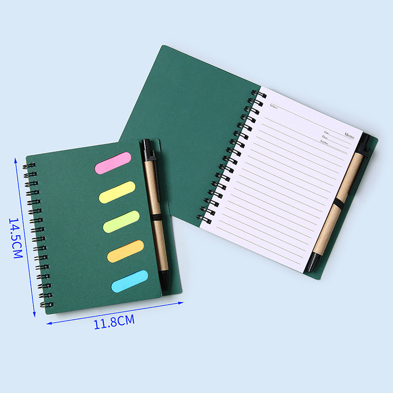 Cuaderno de bobina de papel kraft personalizado cuaderno desmontable pegatinas pastillas libro de papelería transfronteriza al por mayor