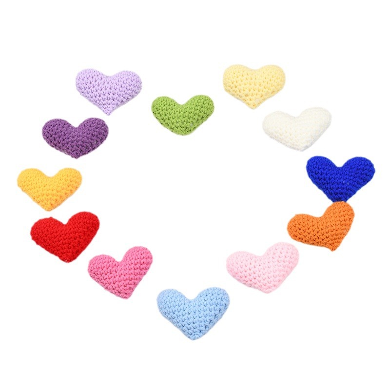 Accesorios de Corazón Tejidos a Mano de Algodón image 6