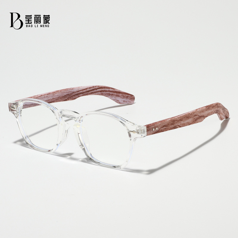Moda TR90 anteojos de luz azul para hombres y mujeres anteojos de miopía coreana simple inins anteojos de luz plana retro marco de gafas versátil