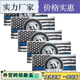 跨境骑行装备蓝条美国车贴蓝黑 美国国旗贴纸汽车摩托车拉花贴纸