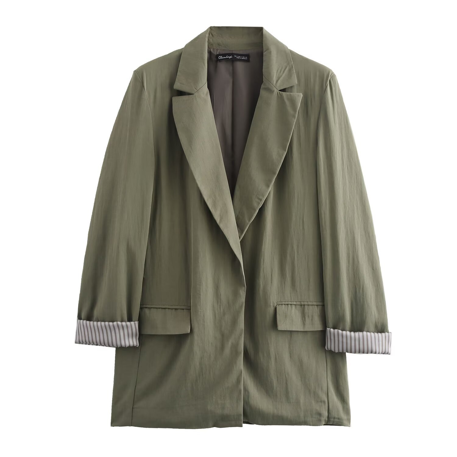 Women's clothing 2024 autumn and winter new item with rollable sleeves, suit jacket, pants set_voghion.com