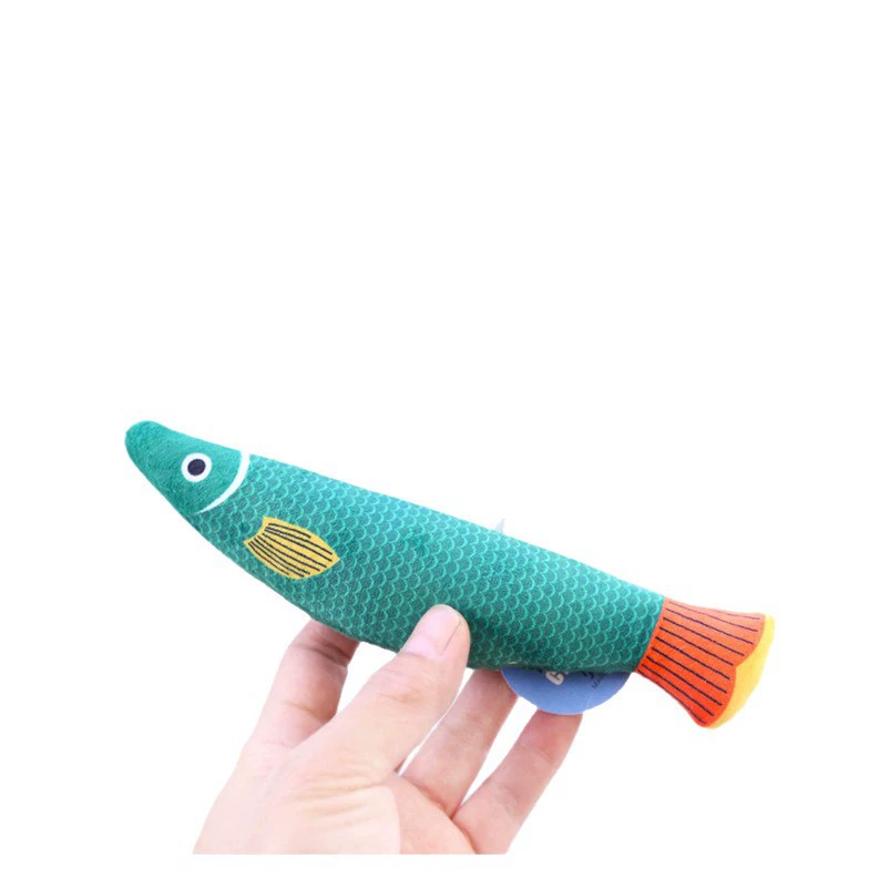 Плюшевая игрушка Aduck Mint, морские рыбки, для кошки, издаёт звуки