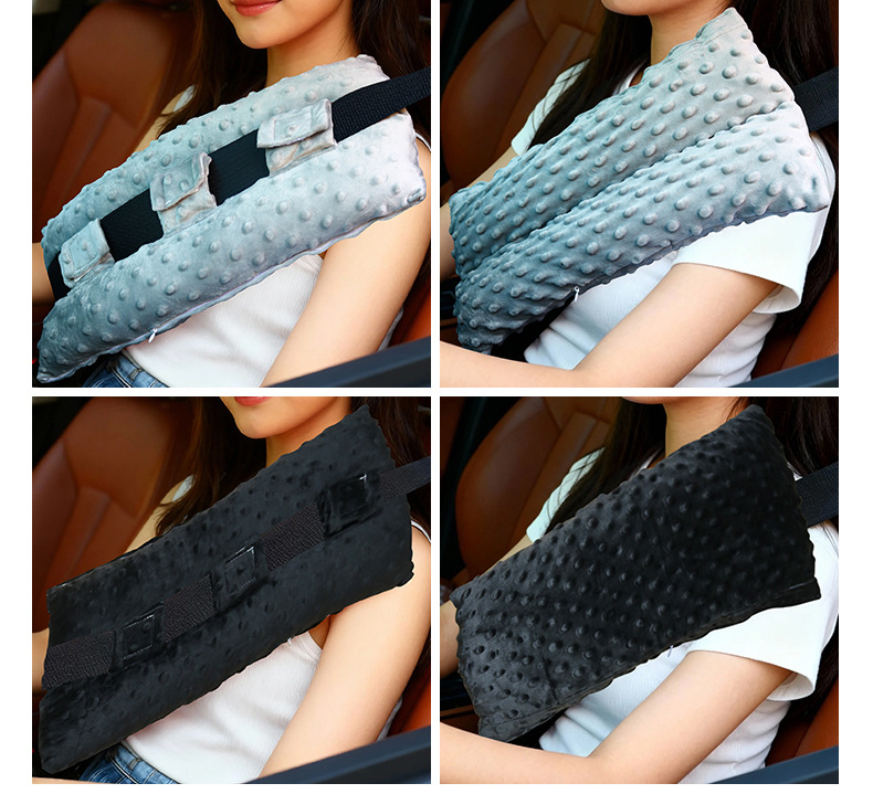 Car Seat Belt Shoulder Cover, Safety Belt Protective Cover, Soft Anti-Wear, Anti-Stomach, Universal Car Decoration for All Seasons