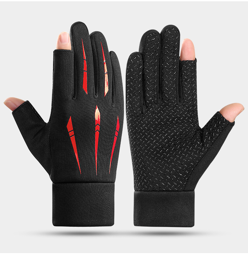 Men's Cycling Gloves Touch Screen Warm Anti-slip Winter Driving_voghion.com