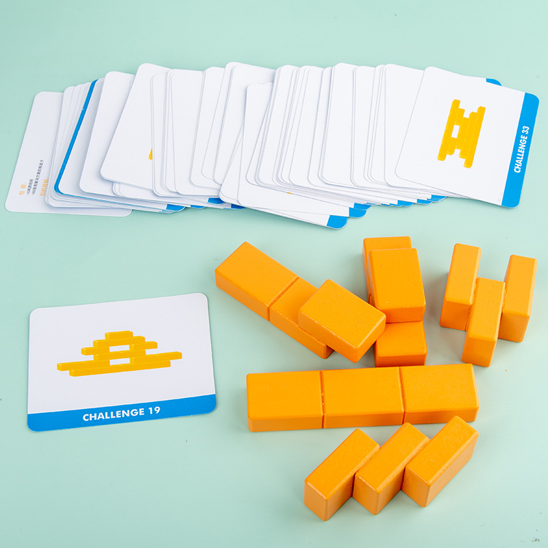 Bloques de construcción creativos para bebés de educación temprana puzzles divertidos pieza de pieza de pieza de pieza Juguetes de madera de entrenamiento de pensamiento