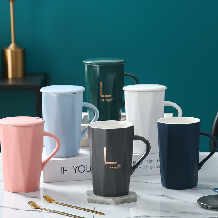 陶瓷杯马克杯可定logo婚庆伴手礼品杯子咖啡杯简约白瓷