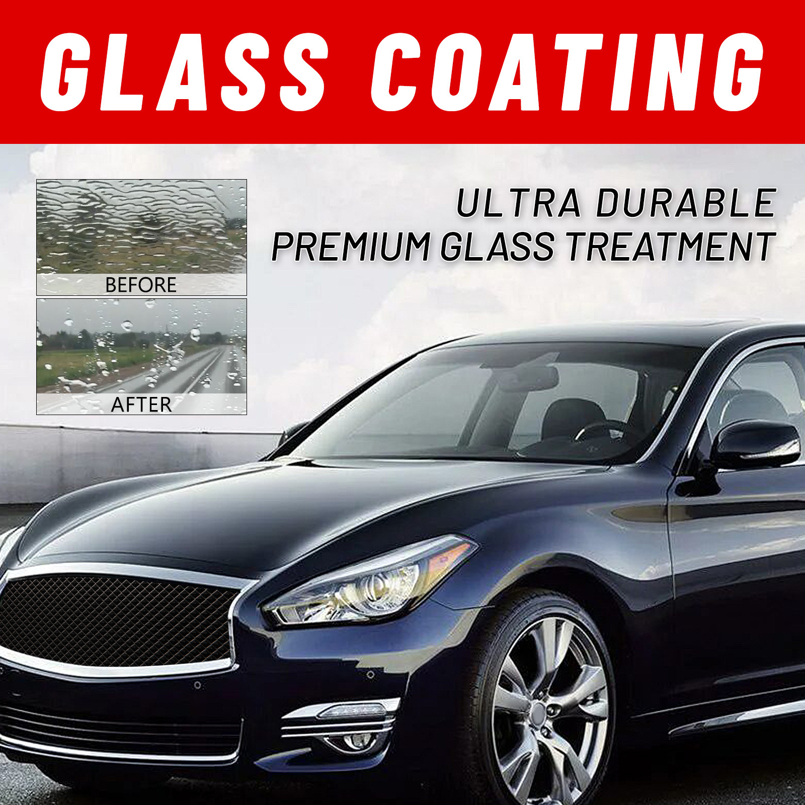 Rayhong Windshield Care Cream Dust Removal Rainproof Coating Car Anti-Splash Coating Care Brightening Cream