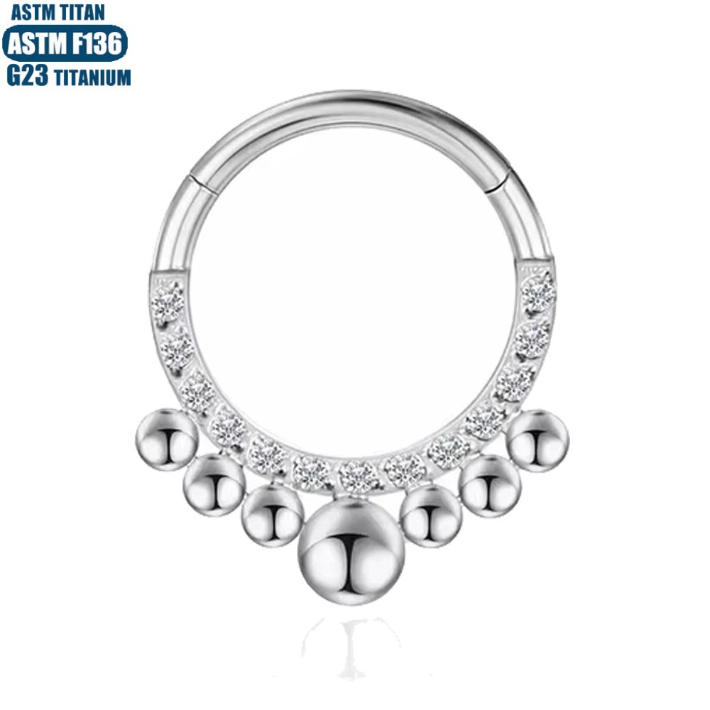 Pointed titanium steel lip stud product view