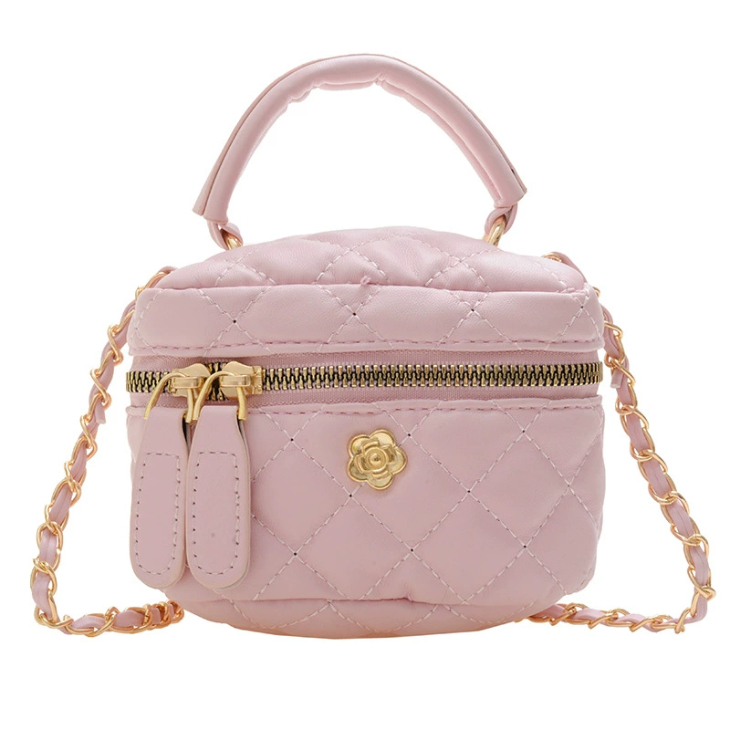 Demi-season children's bag, shoulder bag with diamond pattern, one-shoulder bag, western style