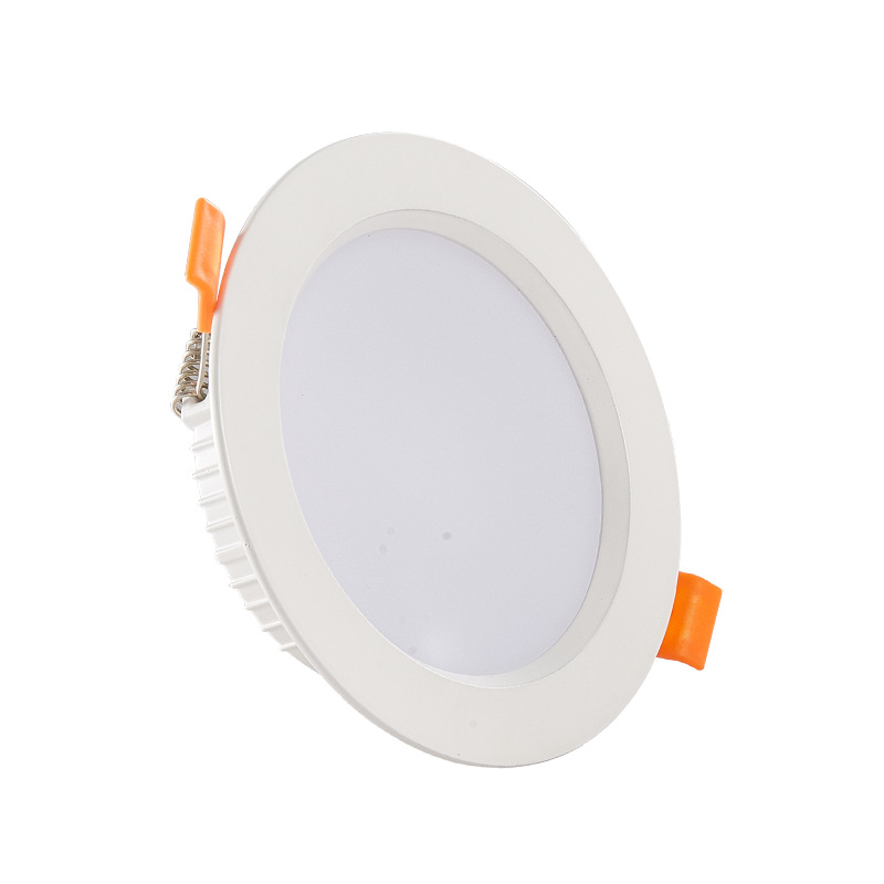 Sankesong LED de tres colores downlight que cambia la luz de la habitación de huéspedes del hotel ultrafino anti-niebla Downlight LED lámpara de techo empotrada para el hogar