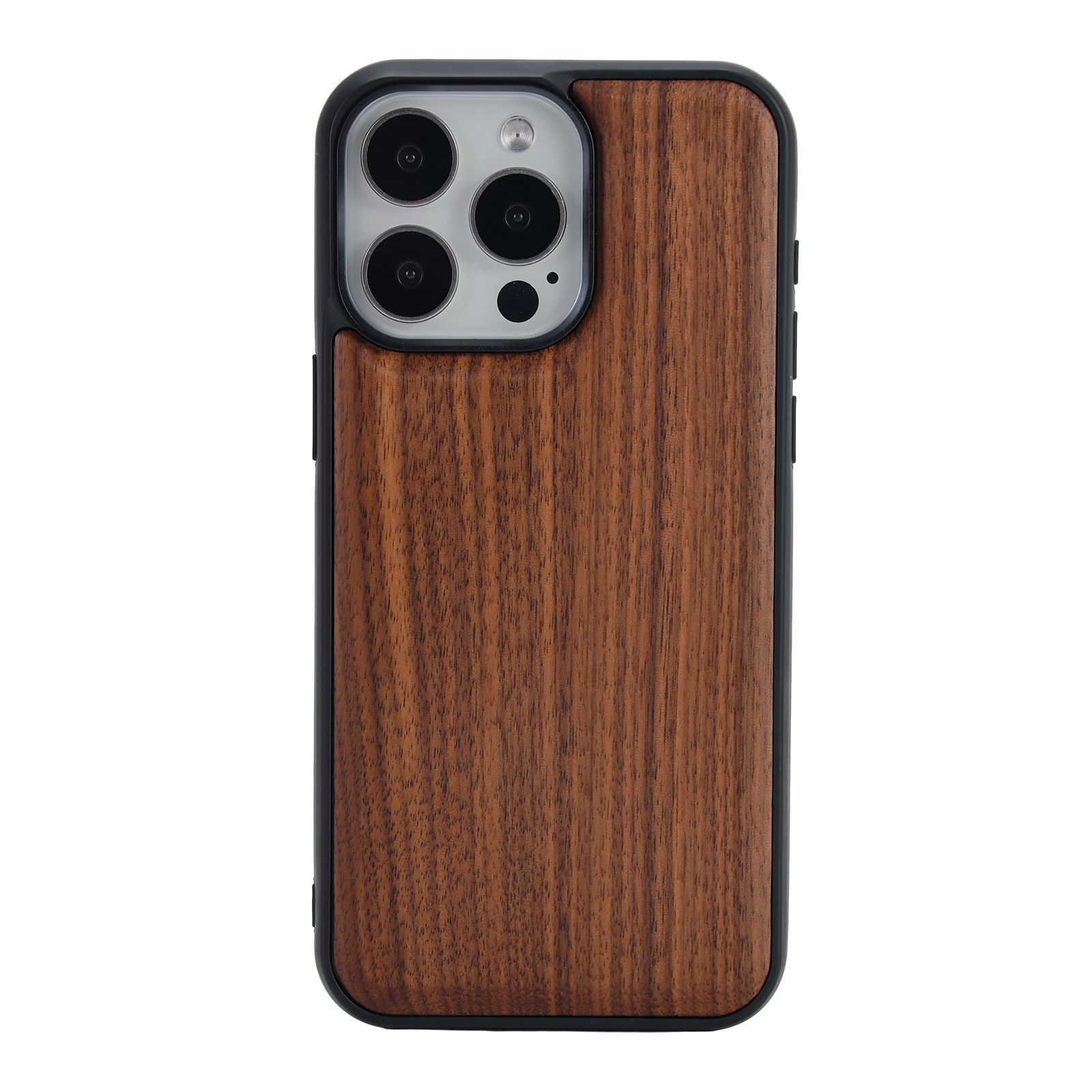 Funda de Madera para iPhone 15 Nuevo Modelo, Funda Protectora de Madera Maciza para Apple 16 Pro, Funda con Textura de Madera para 16 Pro Max.