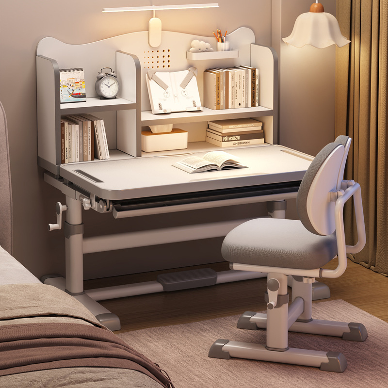 Reading and Study Desk for Home Use, Dedicated for Students to Write, Simple Student Adjustable Desk and Chair Set Reading and Study Desk for Home Use, Dedicated for Students to Write, Simple Student Adjustable Desk and Chair Set