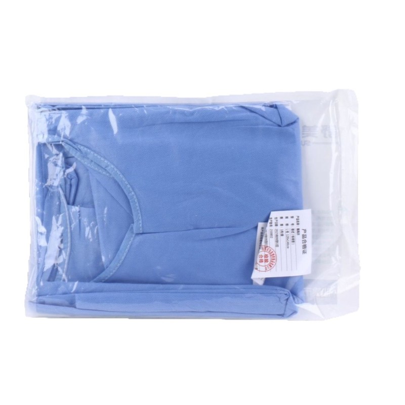 新品蓝色隔离衣工作服防护服无纺布实验参观服车间食品药品生产服|undefined