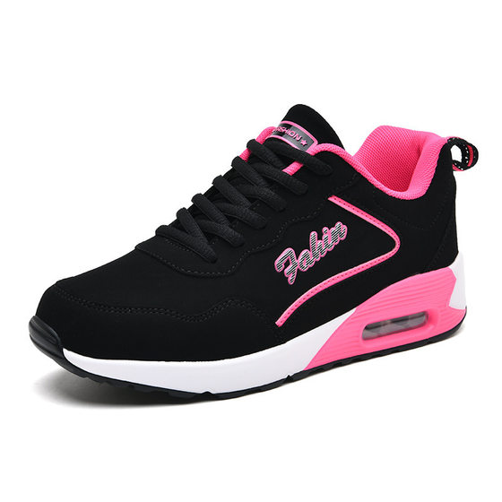 2022 Spring Leather Cross-border Large Size Air Cushion Sneakers Women's Shoes Casual Shoes Female Students Running Shoes Travel Shoes Children