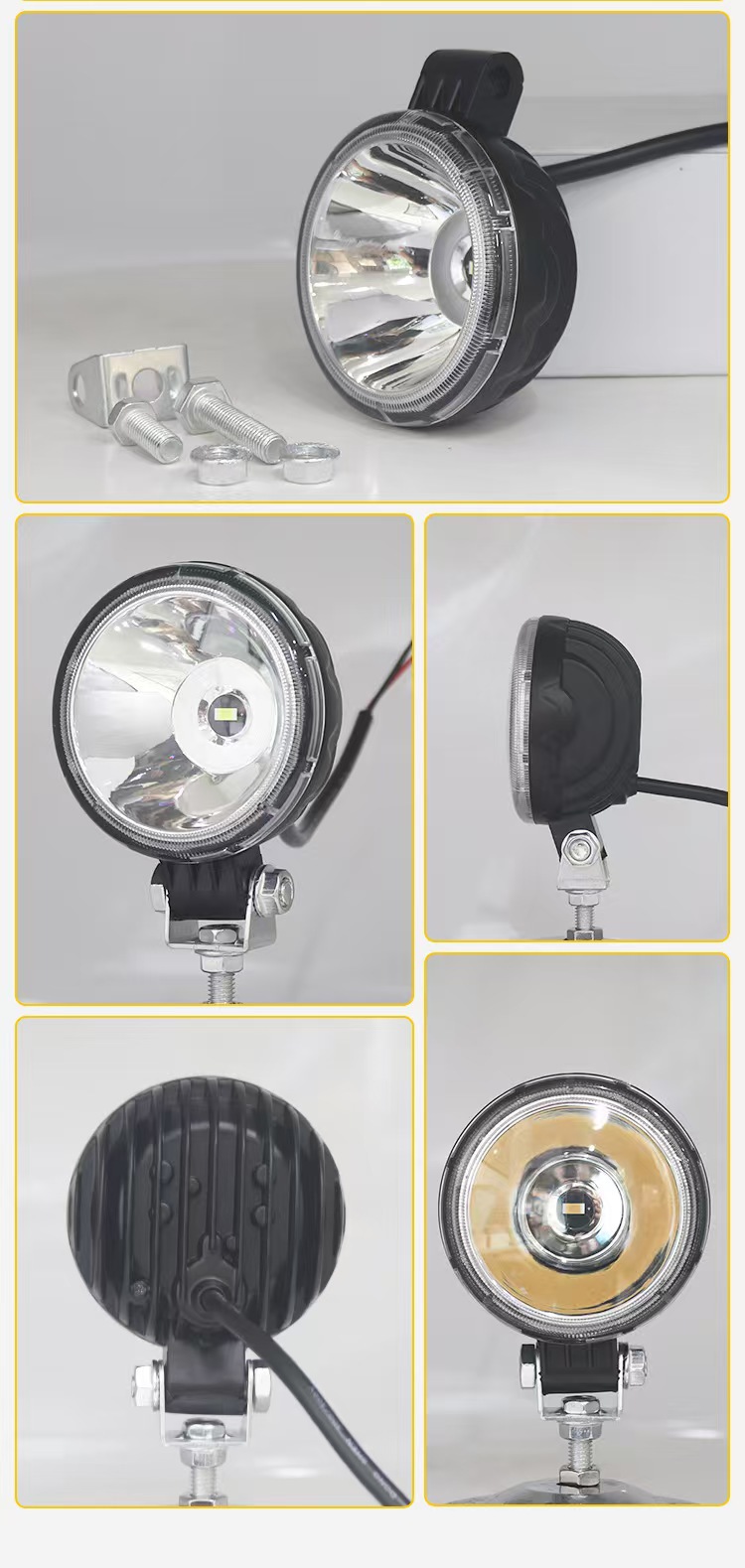 High-Brightness Waterproof Truck Led Reversing Light 12-80V Motorcycle Electric Vehicle Modified Headlight Agricultural Vehicle Auxiliary Light