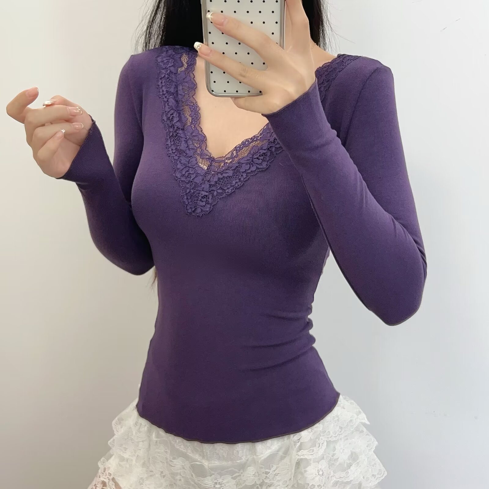 Sexy base body-friendly spring demi-season long-sleeve