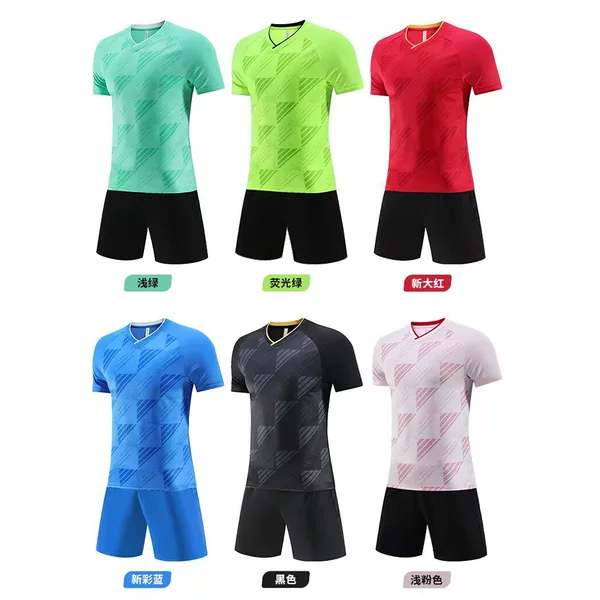Speed Wholesale Competition Sports Uniform Training Camp Summer Loose Football Clothes Printing Cross-border Football Suit for Men and Women
