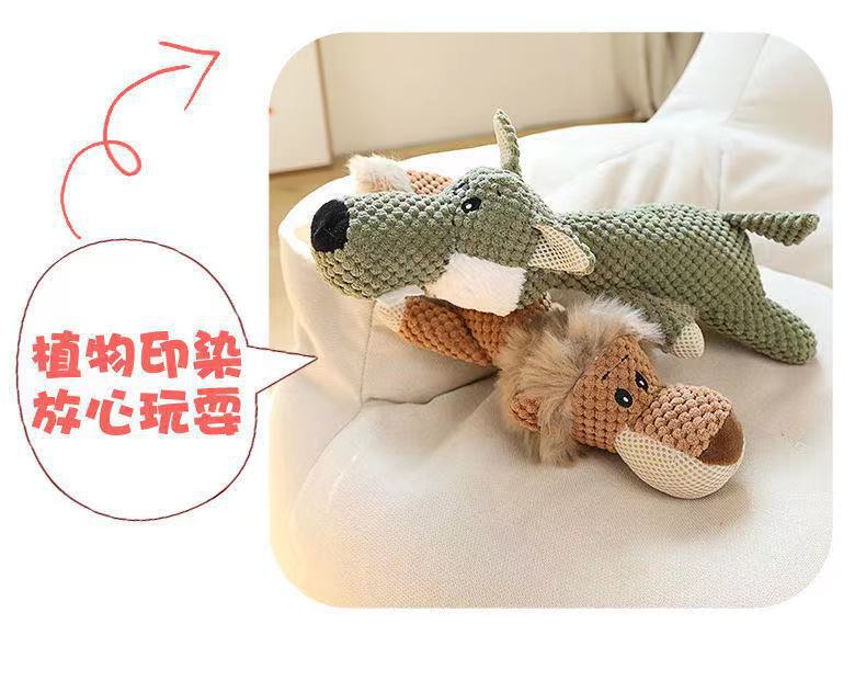 Juguetes para mascotas perros grandes, medianos y pequeños huesos de gato resistentes a las lágrimas sonido resistente a las mordeduras BB call molar cuerda de algodón aliviar juguetes de peluche congestionado