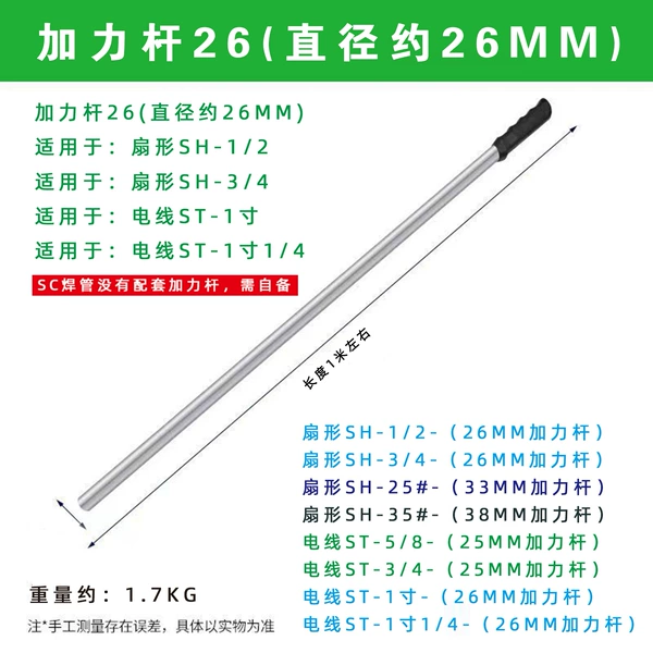 Afterburning rod diameter 26