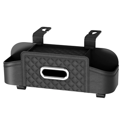 New Car Seat Back Storage Box, Multi-Functional Storage Box, Car Seat Back Storage Box, Car Interior Decoration Wholesale (Car storage bag/box) - black