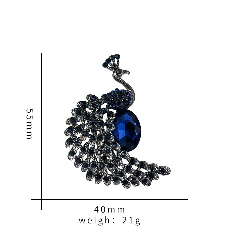 Cute Cock Bird Alloy Inlay Rhinestones Women's Brooches display picture 5