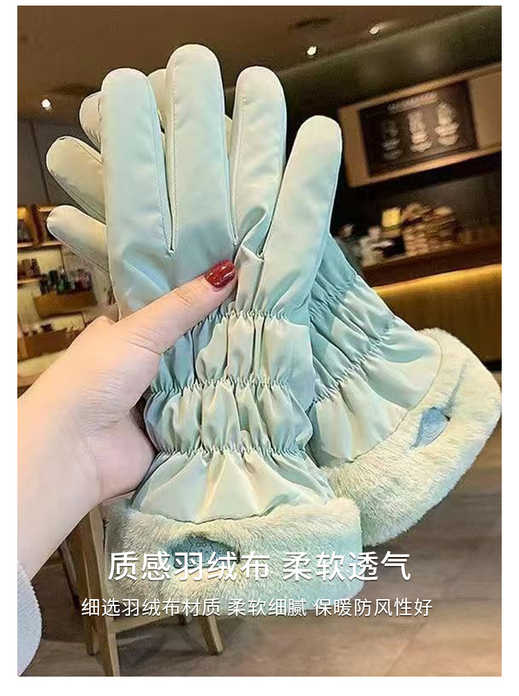 羽绒布触屏手套_03
