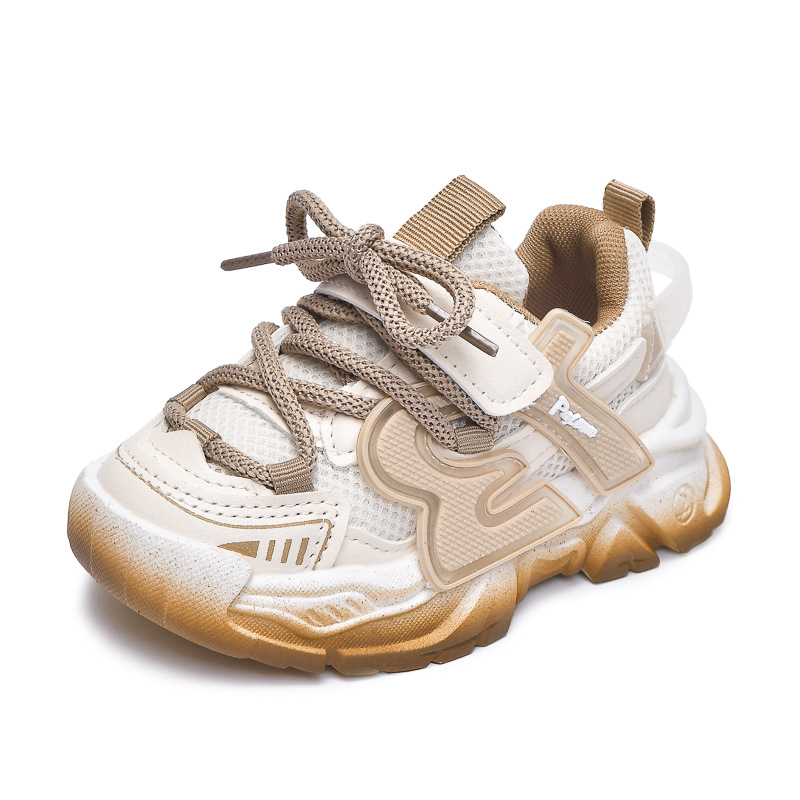 Una pieza de zapatos deportivos para niños, zapatos para bebés, zapatos transpirables de malla para niñas, zapatos para padres, zapatos para niños, zapatos para correr transfronterizos