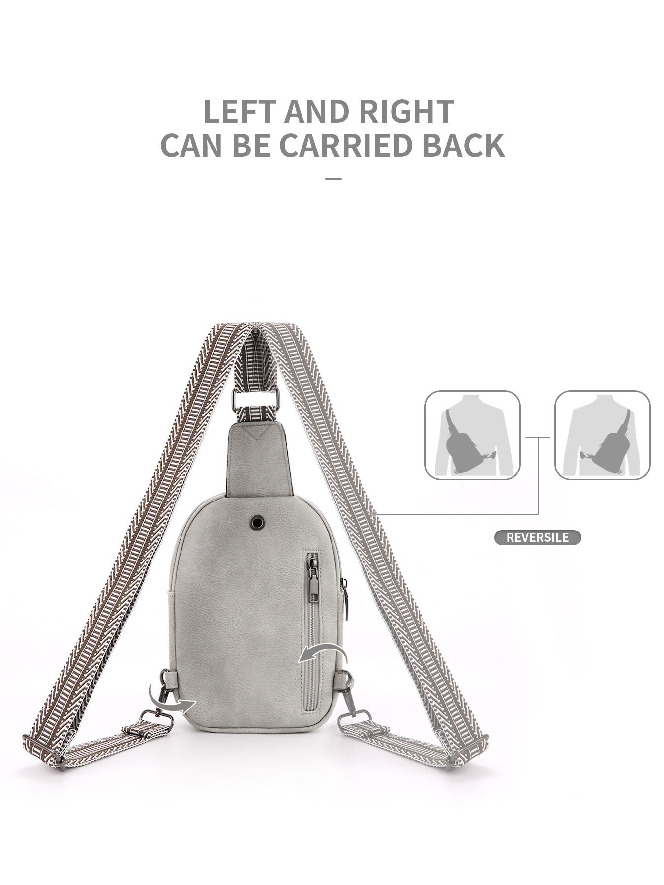 259g Weight Polyester Lining Material Zipper Closure Type Sling Strap Strap Type Fanny Pack Bags Type Daily Occasion Pu Leather Material Color Block Pattern All Seasons Season Unisex Gender Vintage Style Style Oval Shape Unisex Vintage Style Color Block Pu Leather Waist Bags 28