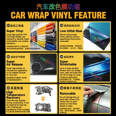 Auto Color Change Film car wrap crystal series