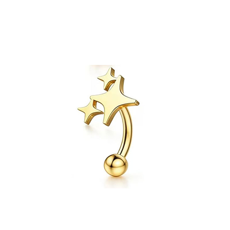 16G labret stud size and finish detail