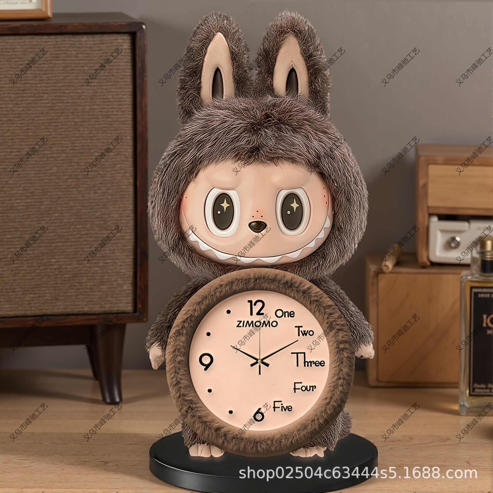 Labubu Trendy Popular Table Clock Fashion Aesthetic Living Room Dining Room Desk Coffee Table Dining Table Clock