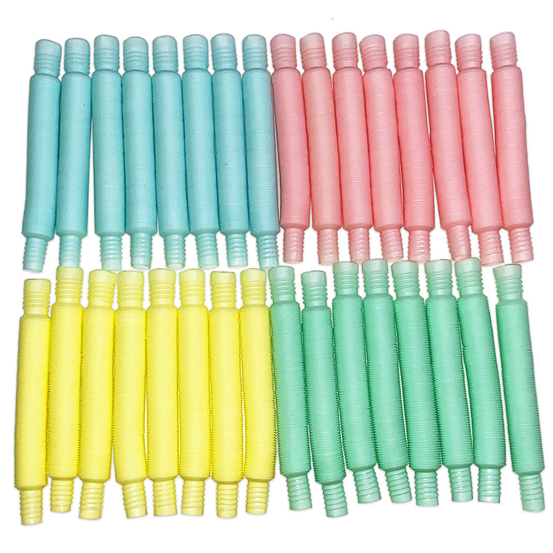 厂家直销POP TUBE 感官玩具马卡龙拉伸管 PP减压伸缩管玩具