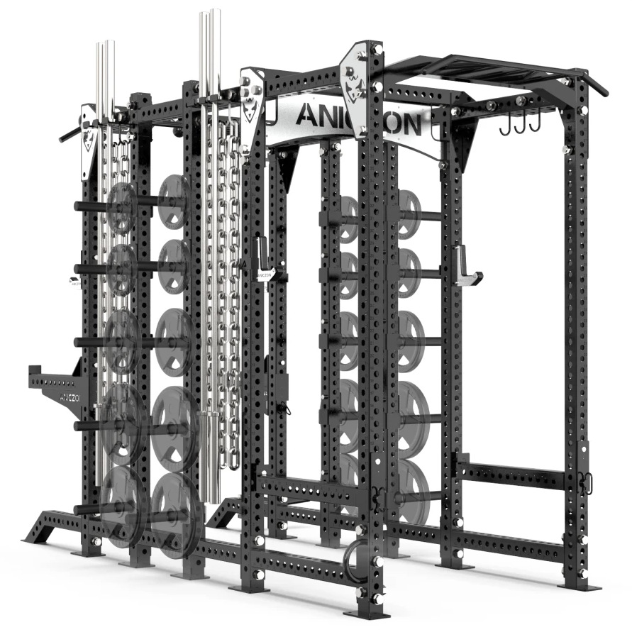 Gimnasio pórtico equipo de fitness hogar marco de sentadilla profunda multifuncional comercial Smith máquina de entrenamiento integral