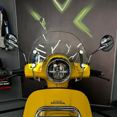 Front Windshield Modification Accessories — Motorcycle front windshield - 25-models-transparent-height-23cm-single-board-original-car-bracket-installation