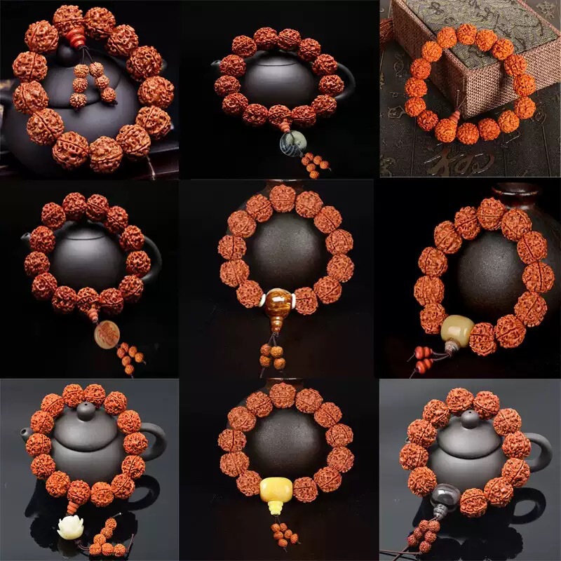 Xizang Rudraksha Bracelet Natural Bodhi Seed Buddha Beads Rosary Bracelet National Scenic Area Stall Wholesale Men