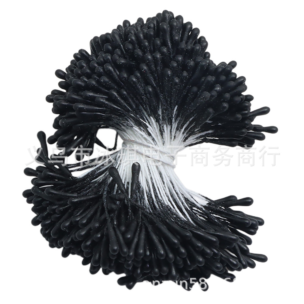 2 mm, 390 piezas, núcleo de flor mate, flor artificial, estambre de yeso ecológico, material para rosas y lirios, cabezal a juego