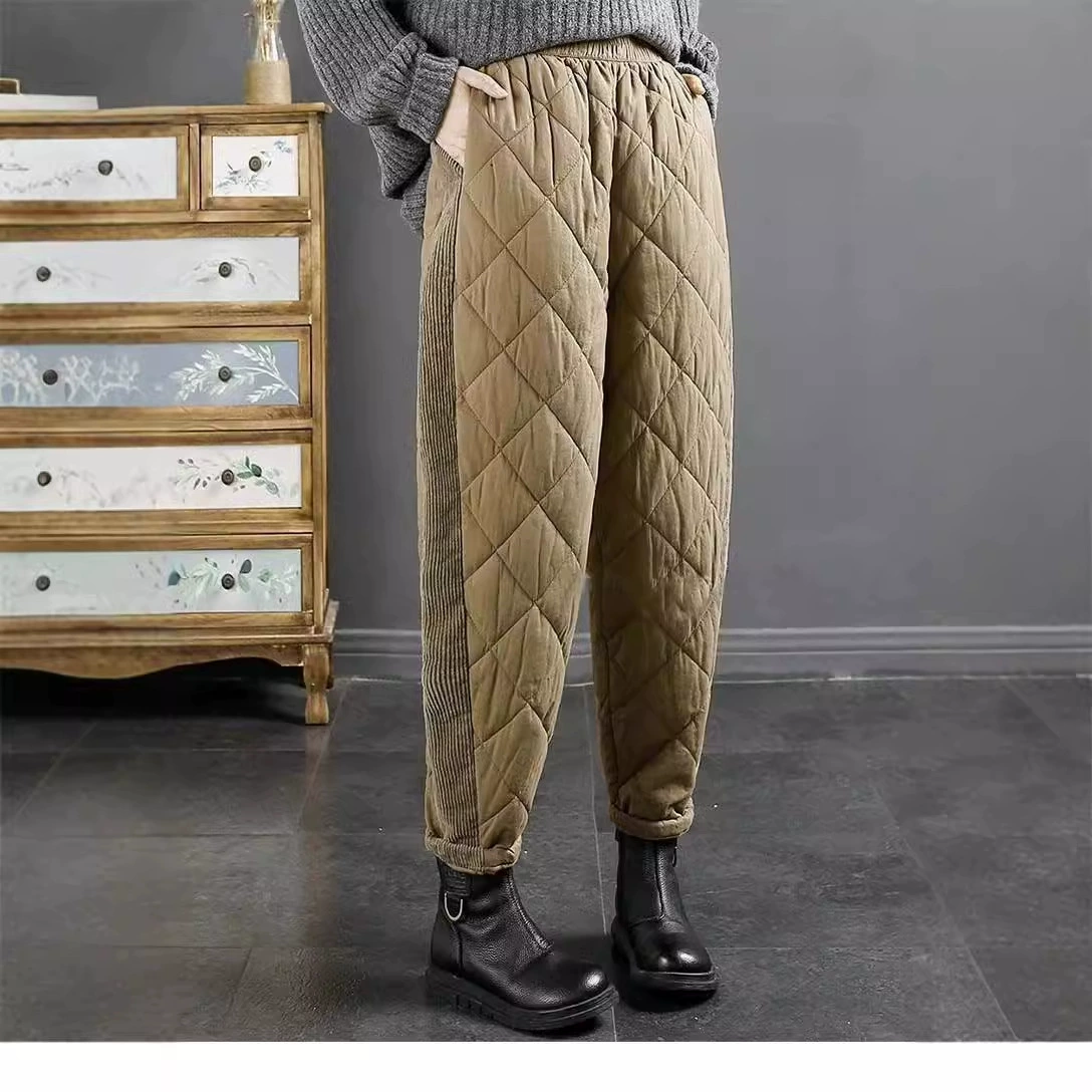 Dream An Pet Velvet Winter Windproof Keep-Warm Trousers, Quilted Padded Pants