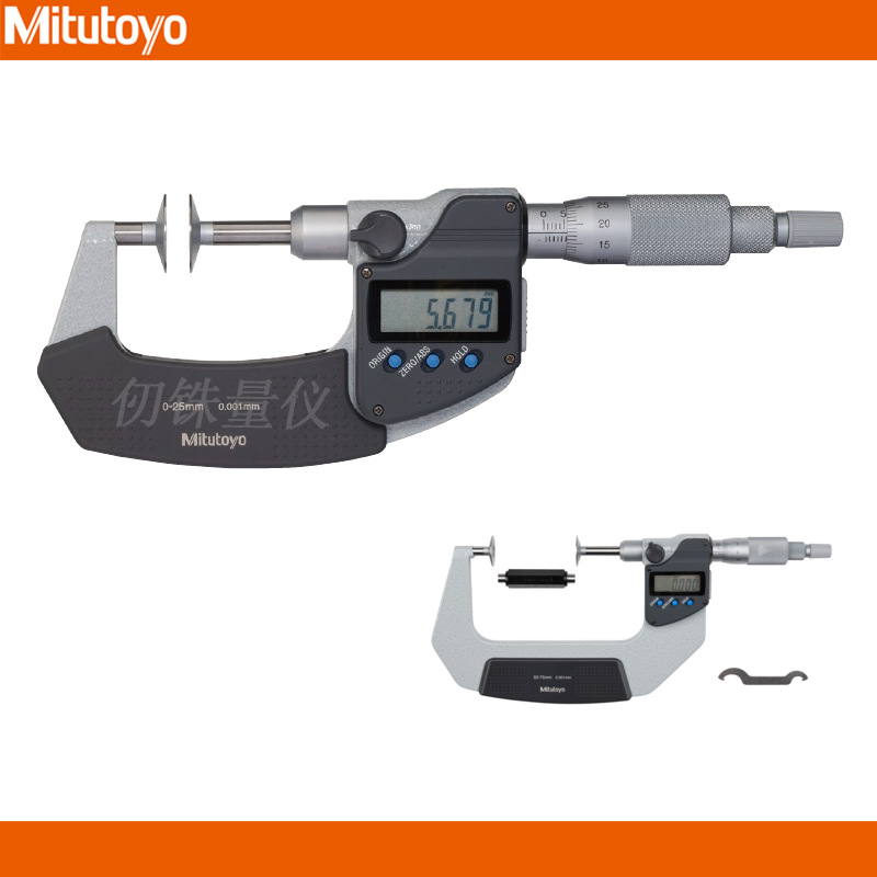 日本三丰369-253-30 PDM-100MX直进式盘型公法线千分尺369-353-30