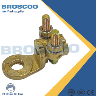 Terminal U-bolt clamp brass bolt clamp railway cable fixing clamp brass plum clamp