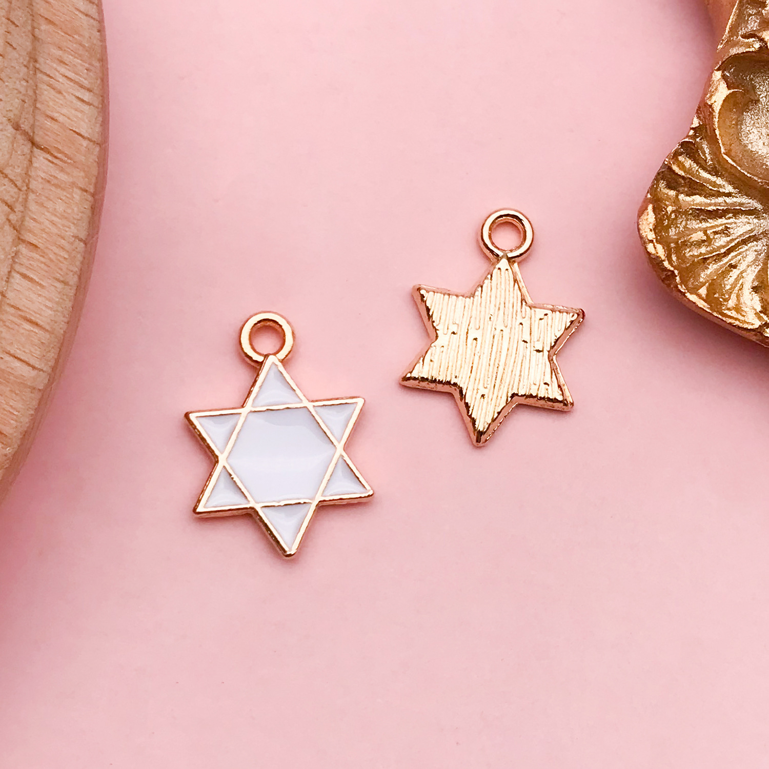 Colgante de vaca corona y nubes, accesorios DIY para llaveros y joyería