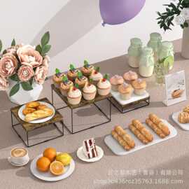 木质自助餐立管和支架木质展示立管蛋糕纸杯蛋糕架甜点桌展示底座