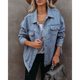 Cross-border Amazon shopee European and American women's new foreign trade explosions denim jacket Street bf fashion